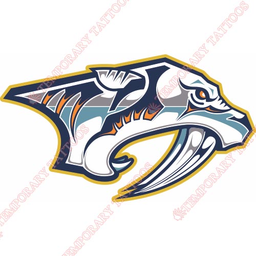 Nashville Predators Customize Temporary Tattoos Stickers NO.211